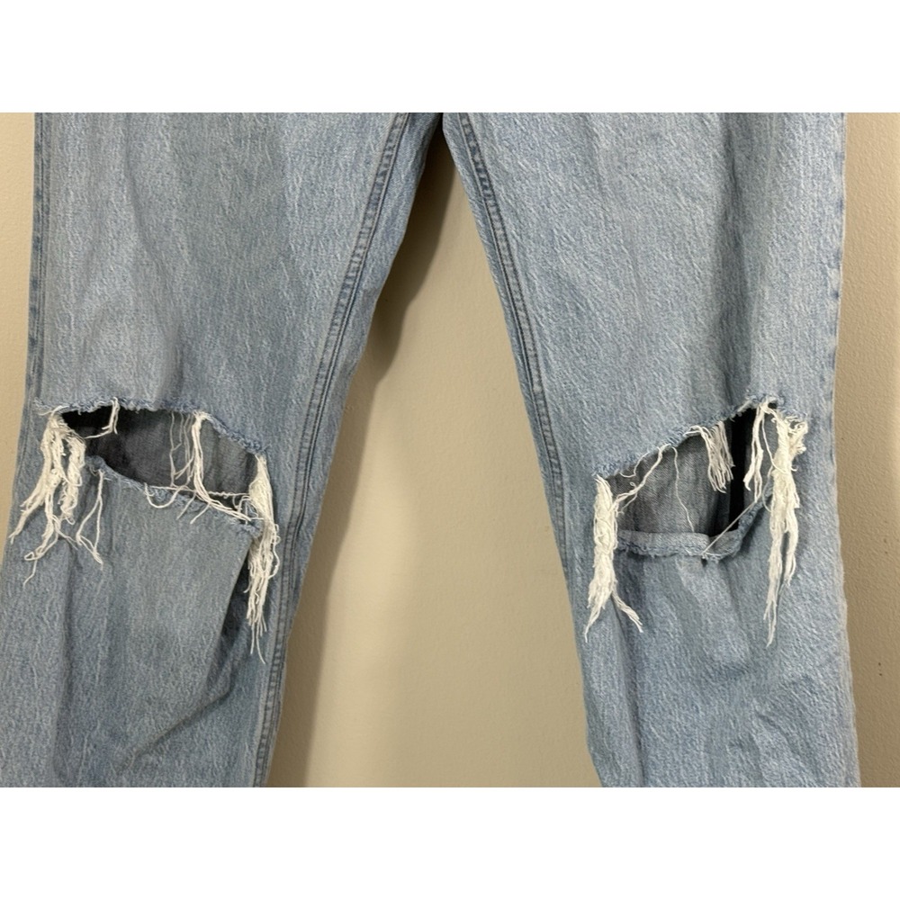 Abercrombie & Fitch 90s Relaxed Jeans Women 31/12 Distressed Y2K Grunge - Picture 3 of 9